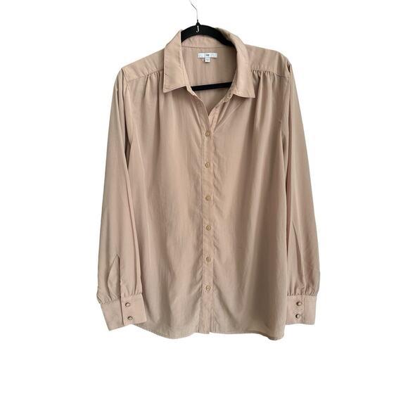 Gap 100% POLYESTER Shirt Classic Button-Down Size XL - Picture 1 of 6